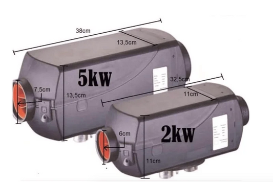AU Focus 12V 2kW Bluetooth Diesel Heater Kit – Caravan, Camper & 4WD - Perth Diesel Heaters