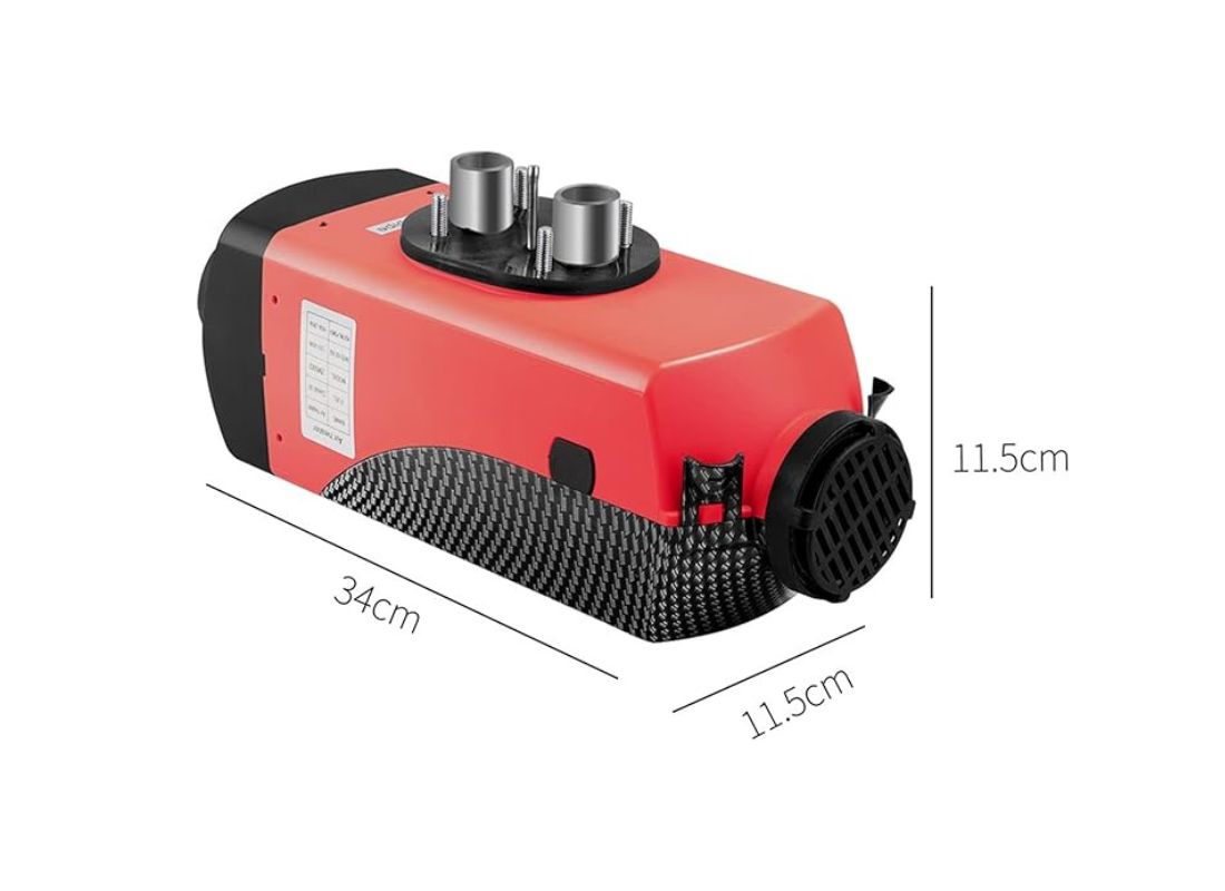 PDH Kimberley Compact – 12V 2kW Diesel Heater Kit with 10L Fuel Tank & Remote