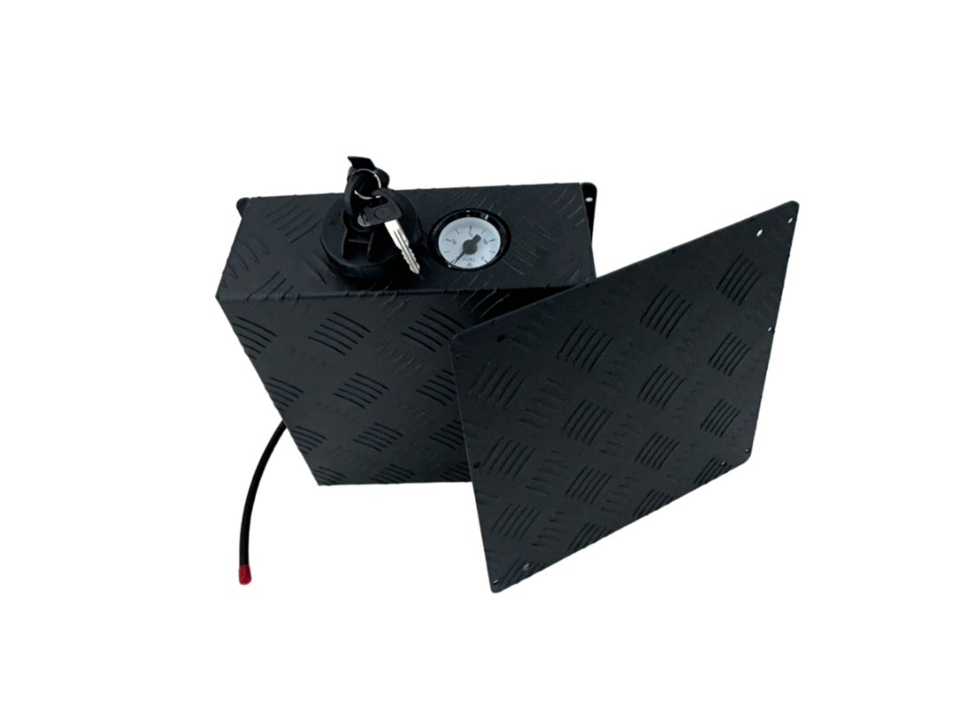 PDH Pilbara Checker Plate Diesel Tank Cover – Black, Suits 5L Tanks