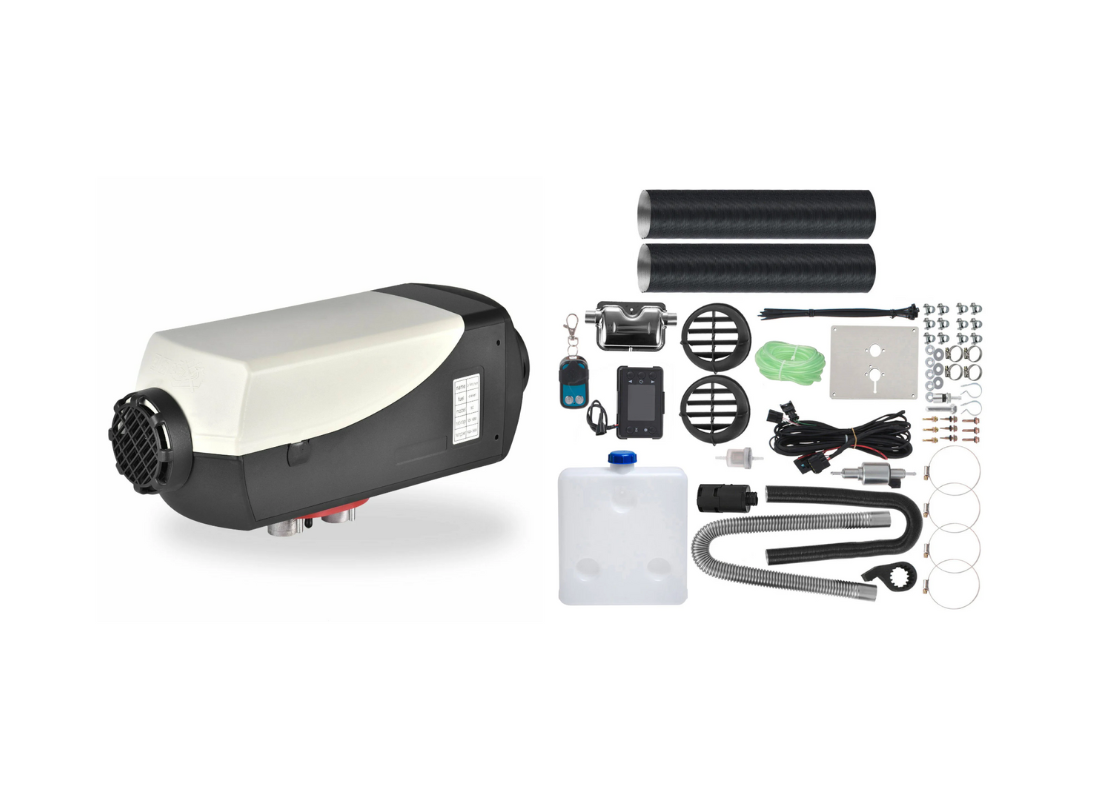 PDH Pilbara Power – 12V 5kW Diesel Heater Kit with Fuel Tank & Full Installation Pack
