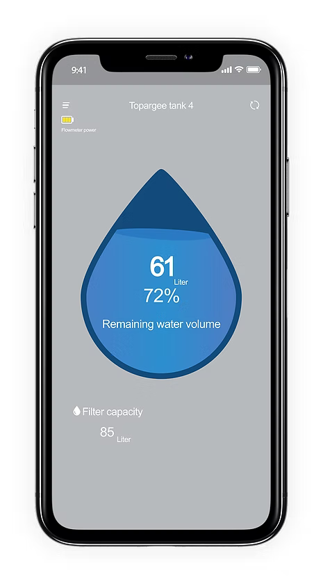 Topargee H2F BT12 Smart Bluetooth Water Tank Monitor – App-Based Level Display